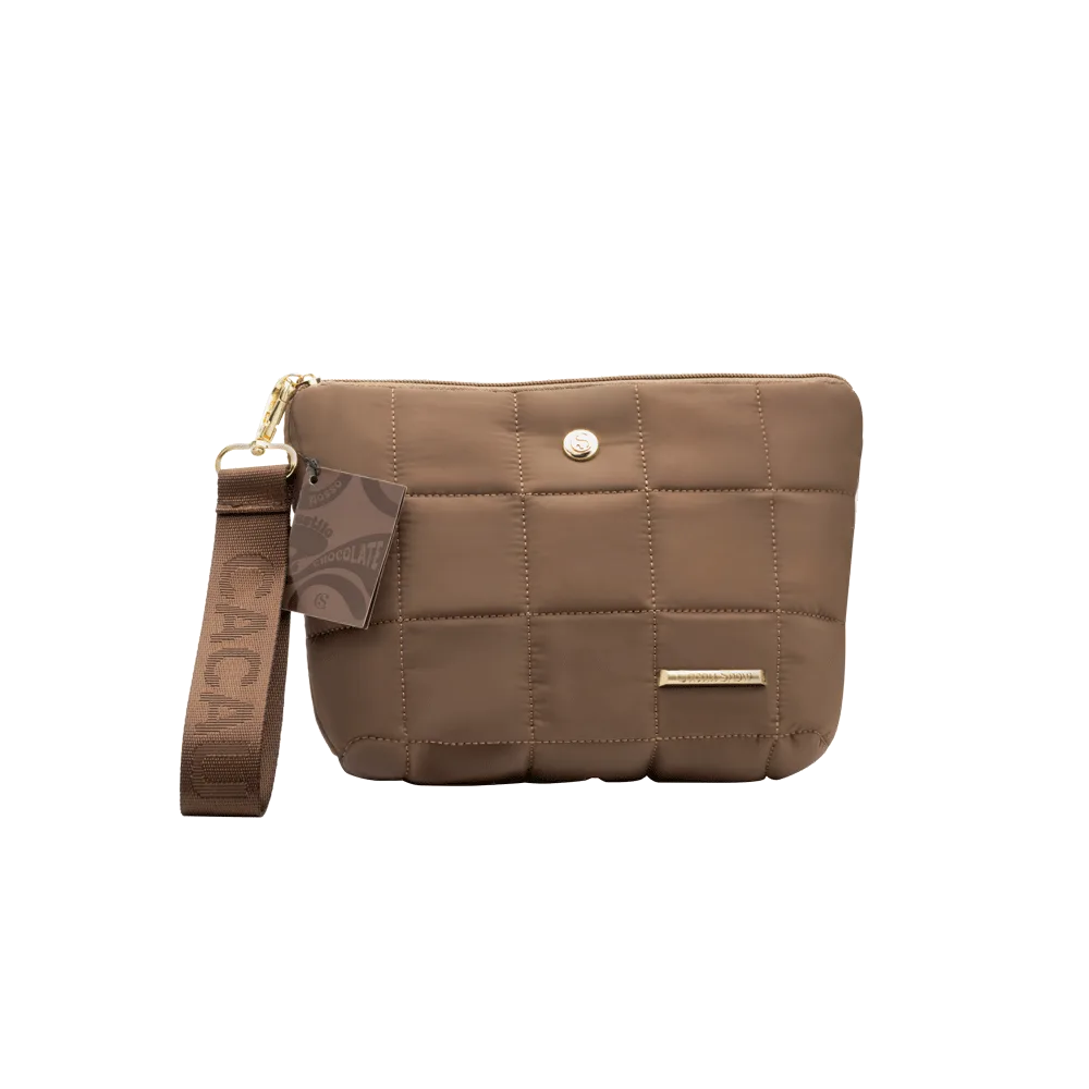Necessaire Puffer Marrom Cacau Show - foto 1