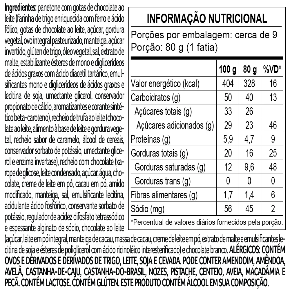 Panetone Dreams Trufado com Gotas ao Leite 750g - foto 2