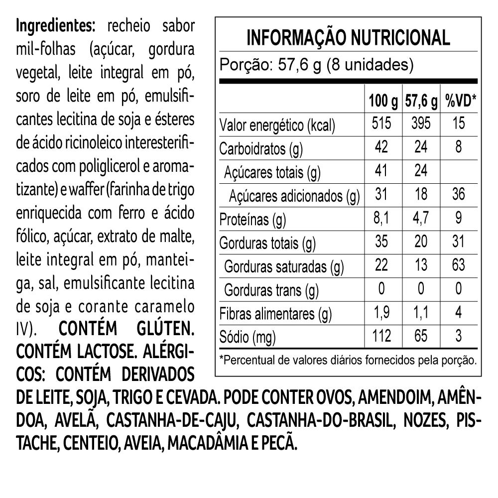 Wafer Biscoiteria Mil-Folhas 80g - foto 2