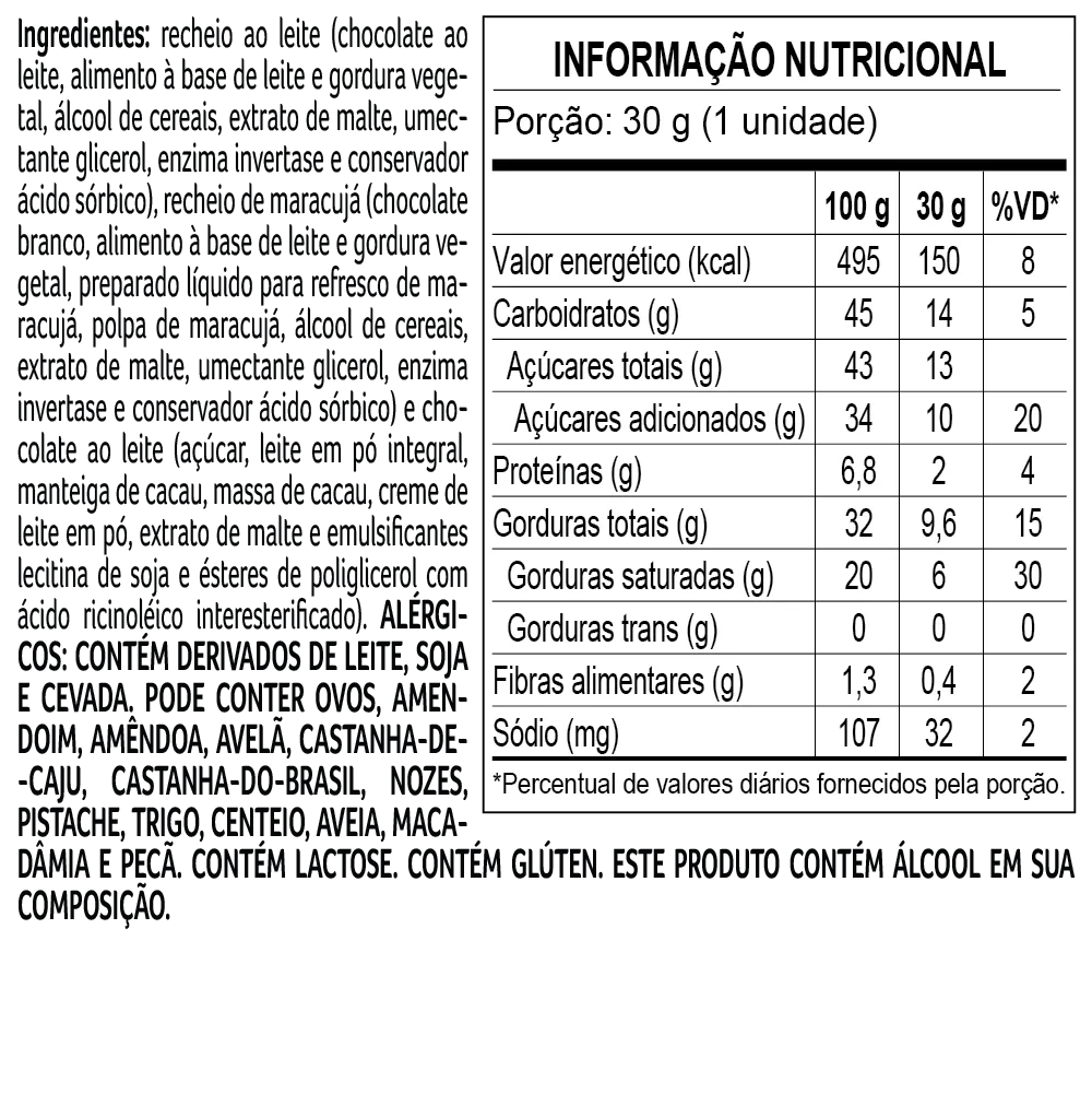 Trufa ao Leite de Maracujá 30g - foto 2