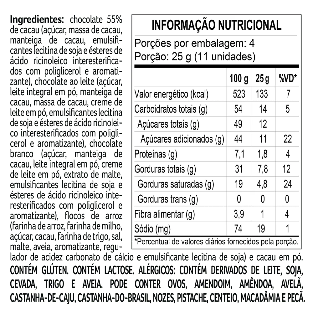 Drageado Bytes 3 Chocolates 100g - foto 2