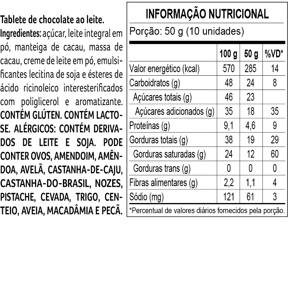 Caixa de Tabletes 7 Chocolates 350g - foto 4