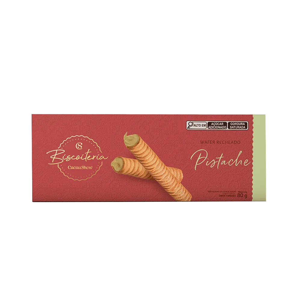 Wafer Biscoiteria Pistache 80g - foto 1