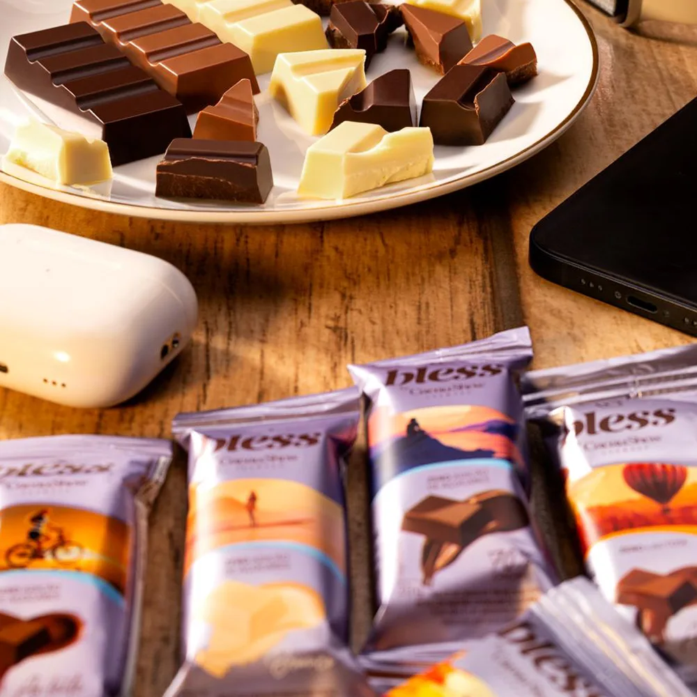 Tablete Bless Zero Adição de Açúcar de Chocolate 70% 20g - foto 3