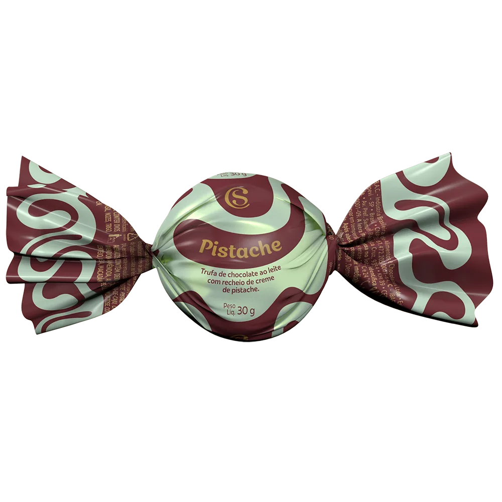 Trufa de Chocolate ao Leite e Pistache 30g - foto 1
