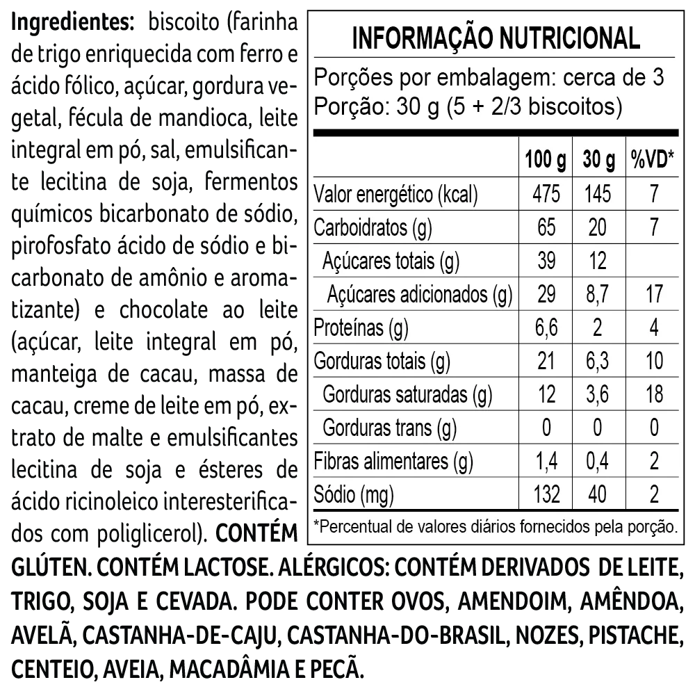 Biscoito Banhado ao Leite 85g - foto 2