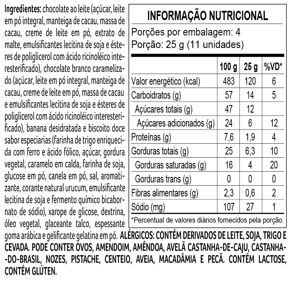 Drageado Bytes de Banoffe Inglaterra 100g - foto 2