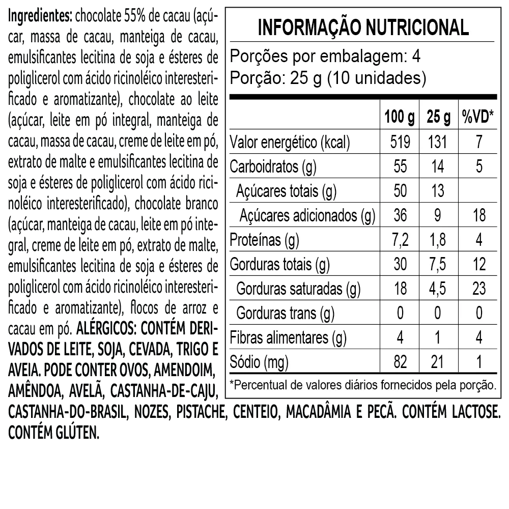 Drageado Bytes Bélgica 3 Chocolates 100g - foto 3