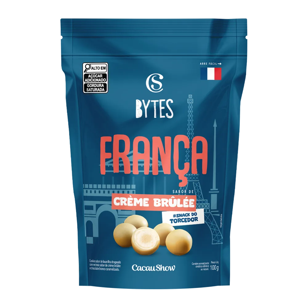 Drageado Bytes Crème Brûlée França 100g - foto 1