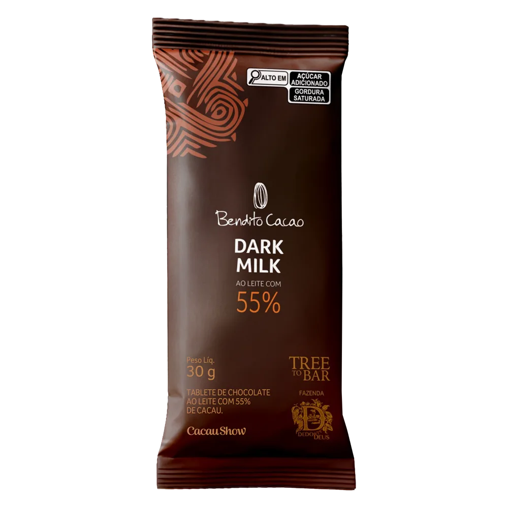 Tablete de Chocolate Bendito Cacao Dark Milk 30g - foto 1