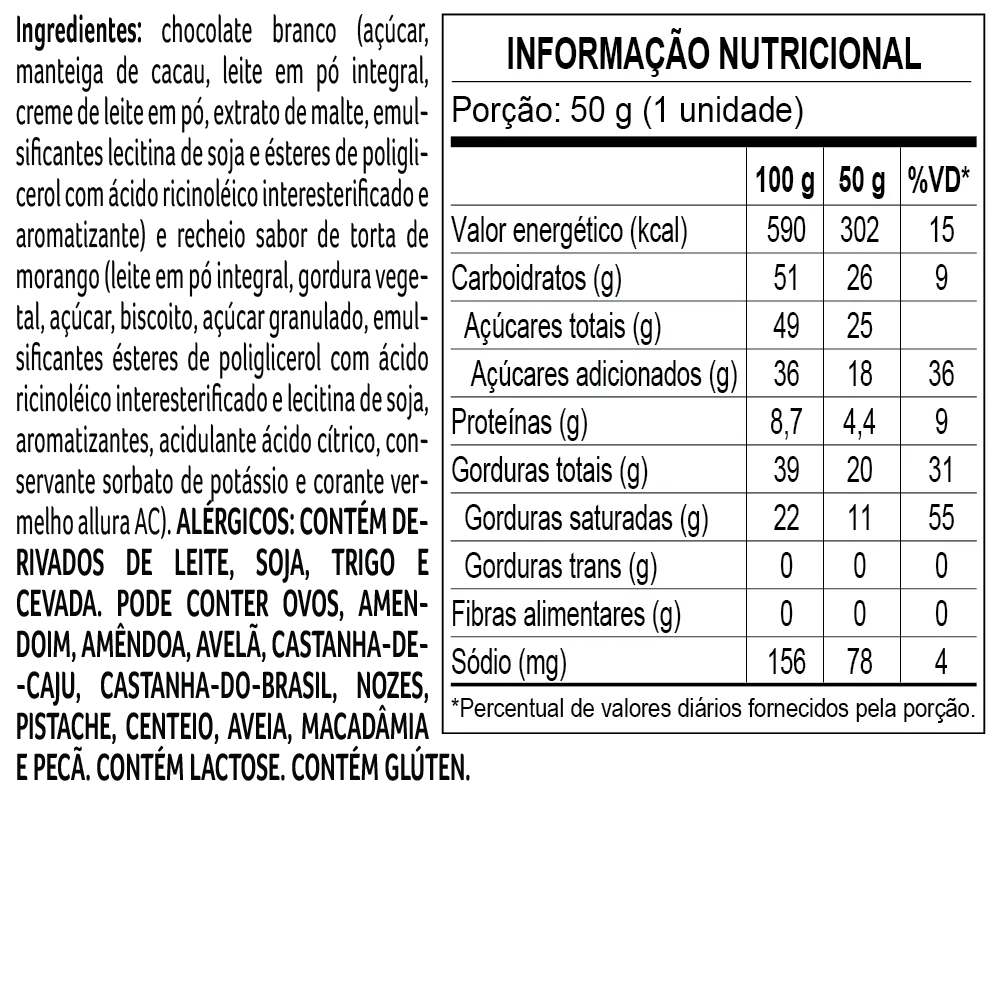 Tablete Dreams Torta de Morango 50g - foto 2