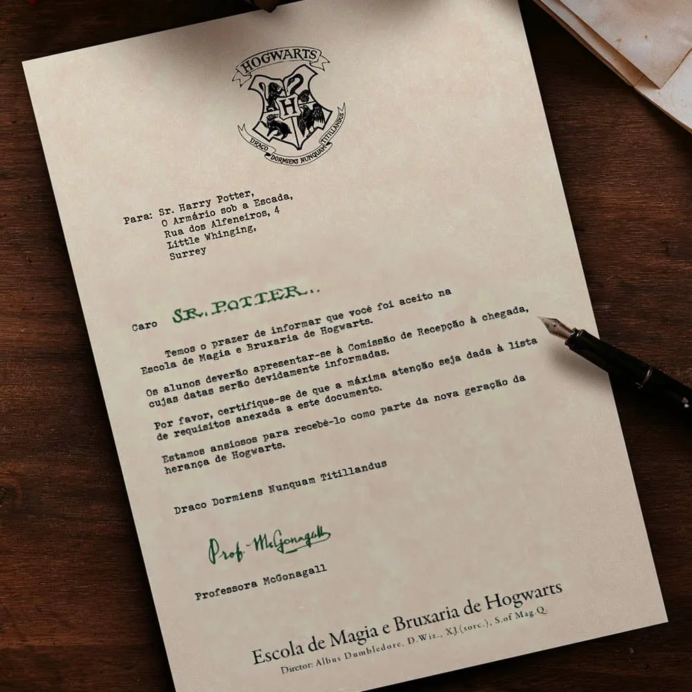 Caixa Carta de Hogwarts com Tabletes 100g - foto 2