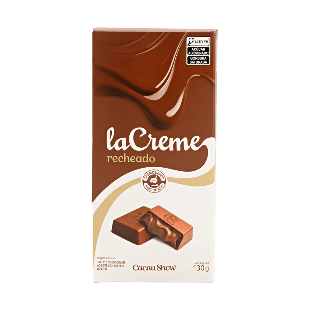 Tablete laCreme ao Leite Recheado 130g - foto 1